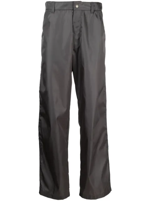 Prada triangle-logo straight-leg trousers