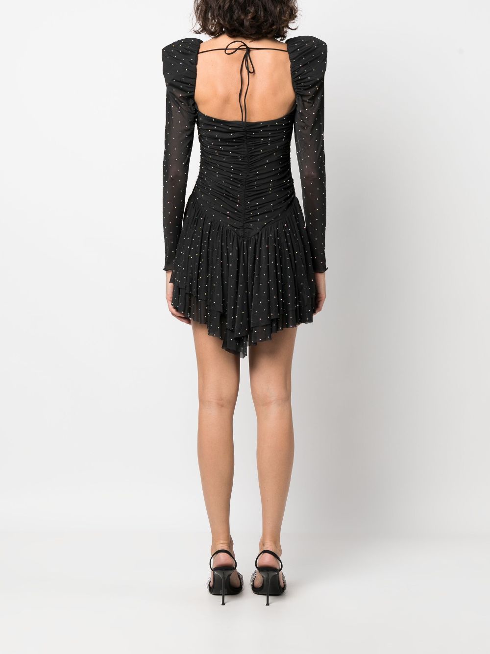 ROTATE BIRGER CHRISTENSEN rhinestone-embellished mesh dress Women