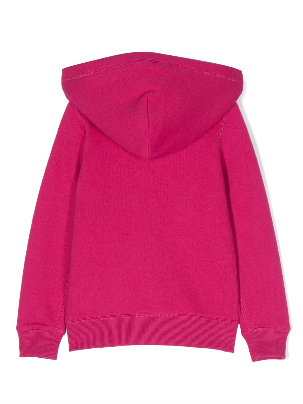Ralph Lauren Kids embroidered-logo zip-up hoodie - Roze
