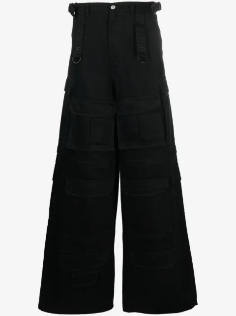 VETEMENTS pantalon ample à poches cargo