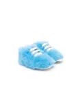 MONTELPARE TRADITION faux-fur lace-up sneakers - Blue