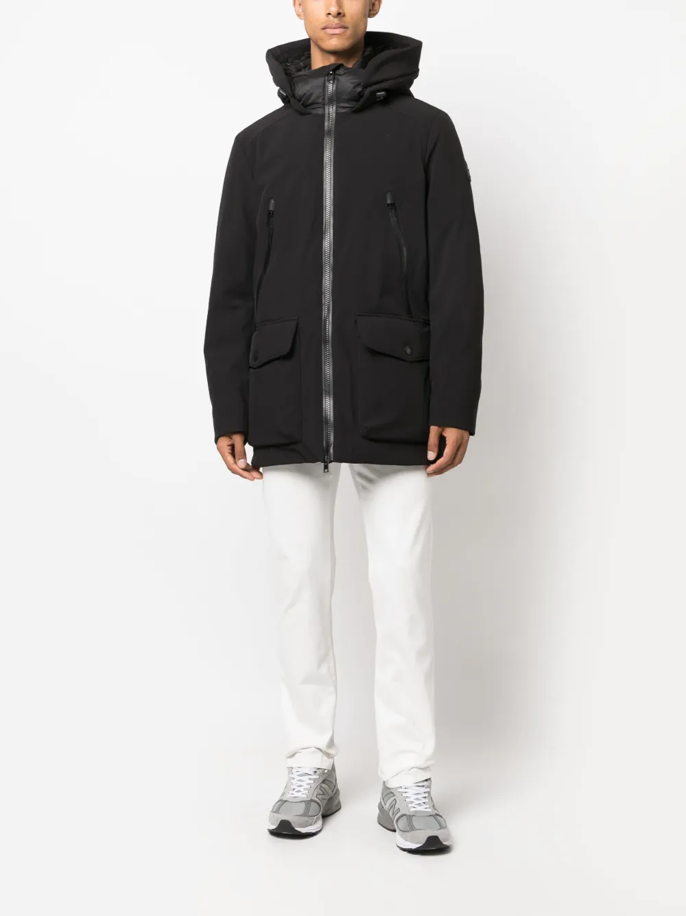 Woolrich Parka met capuchon - Zwart
