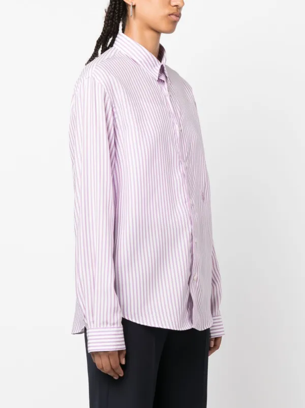 SPORTY&RICH ストライプ シャツ Sporty & Rich ストライプ シャツ | ブルー | FARFETCH JP