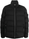 Stone Island Compass-patch padded down jacket - Black