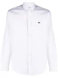 Lacoste logo-patch cotton shirt - White