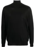 Malo roll-neck fine-knit jumper - Black