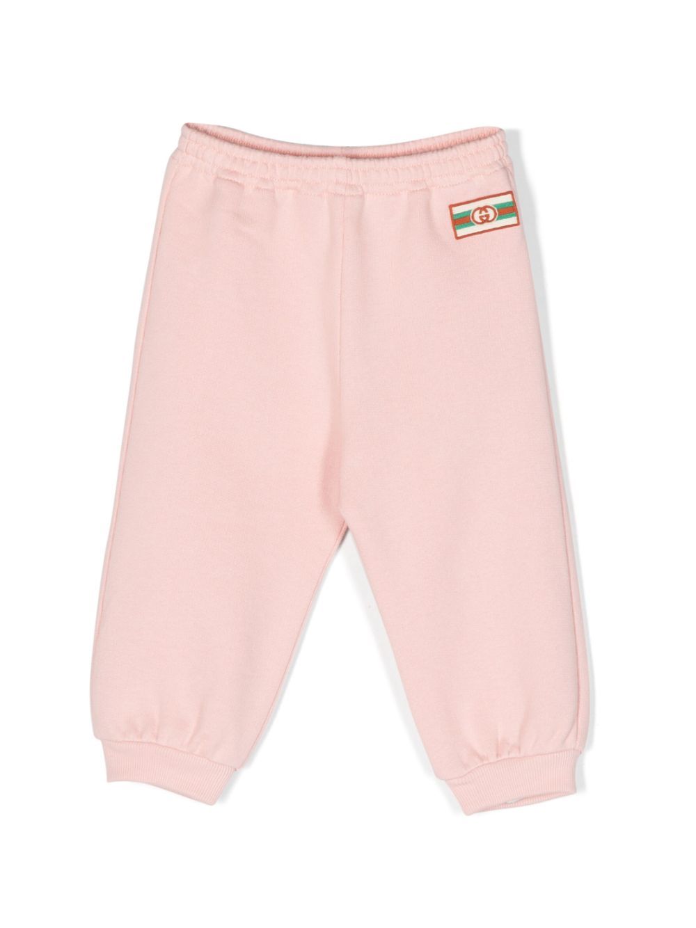 Image 1 of Gucci Kids pantalon de jogging en coton à patch logo