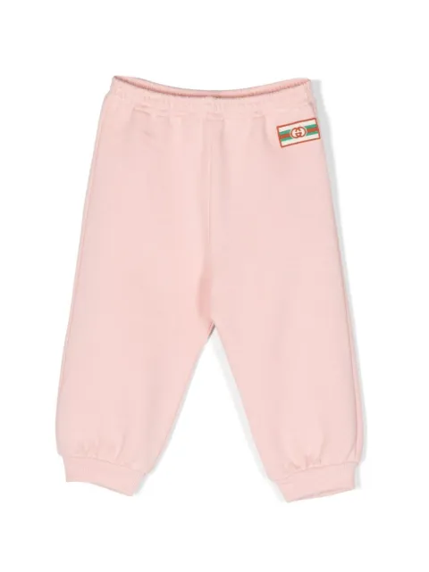 Gucci Kids logo-patch cotton track pants