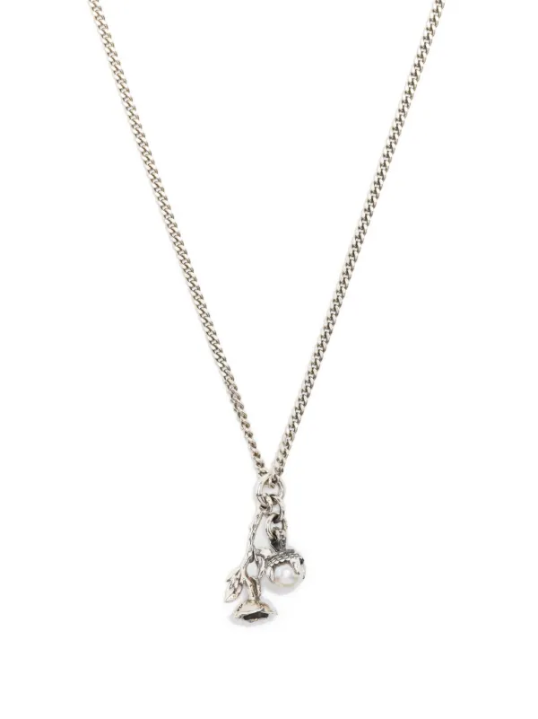 Emanuele Bicocchi Wild Rose ネックレス | シルバートーン | FARFETCH JP