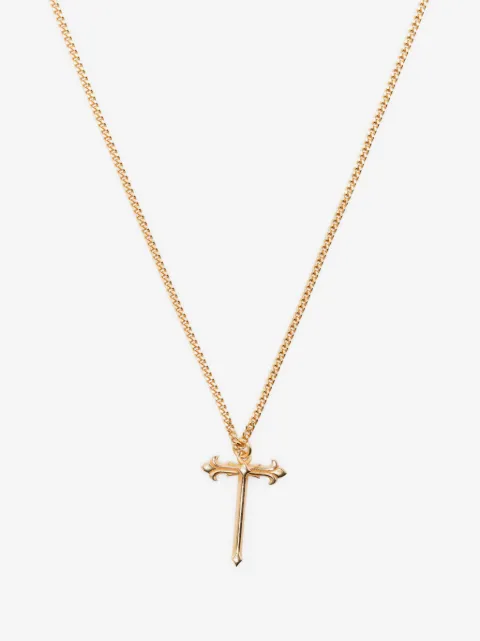 Emanuele Bicocchi cross-pendant polished-finish necklace