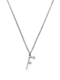 Emanuele Bicocchi Alphabet pendant necklace - Silver