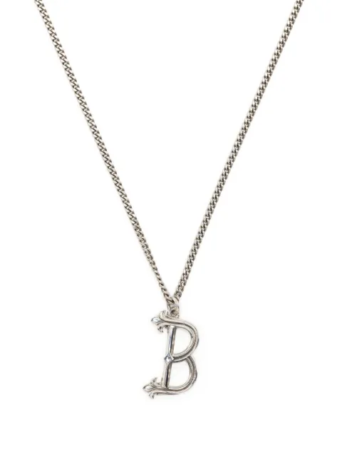 Emanuele Bicocchi B letter pendant necklace 