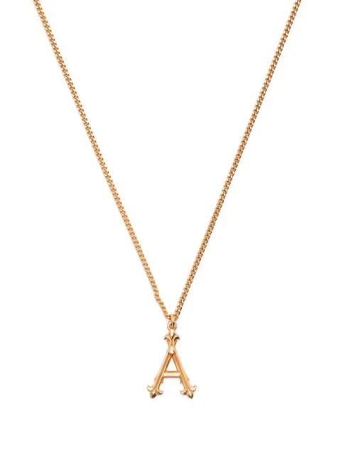Emanuele Bicocchi gold alphabet pendant necklace