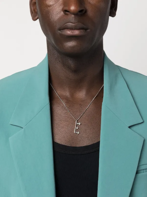 Emanuele Bicocchi Alphabet Pendant E ネックレス | シルバートーン 