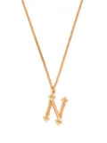 Emanuele Bicocchi Alphabet Pendant N sterling silver necklace - Gold