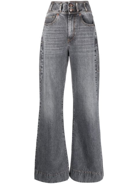 3x1 high-rise flared jeans