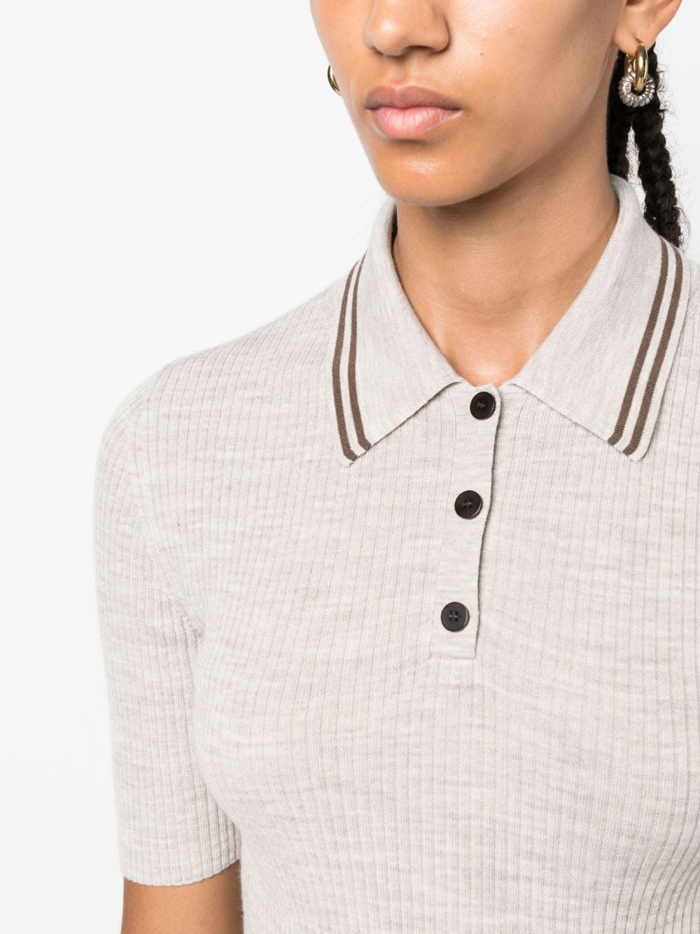 Theory ribbed-knit Polo Shirt - Farfetch