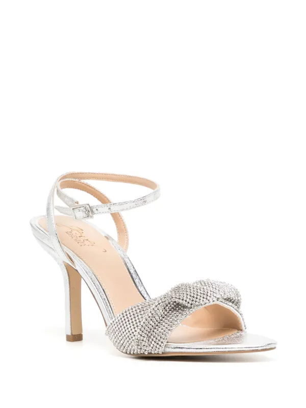 Badgley mischka best sale silver wedges