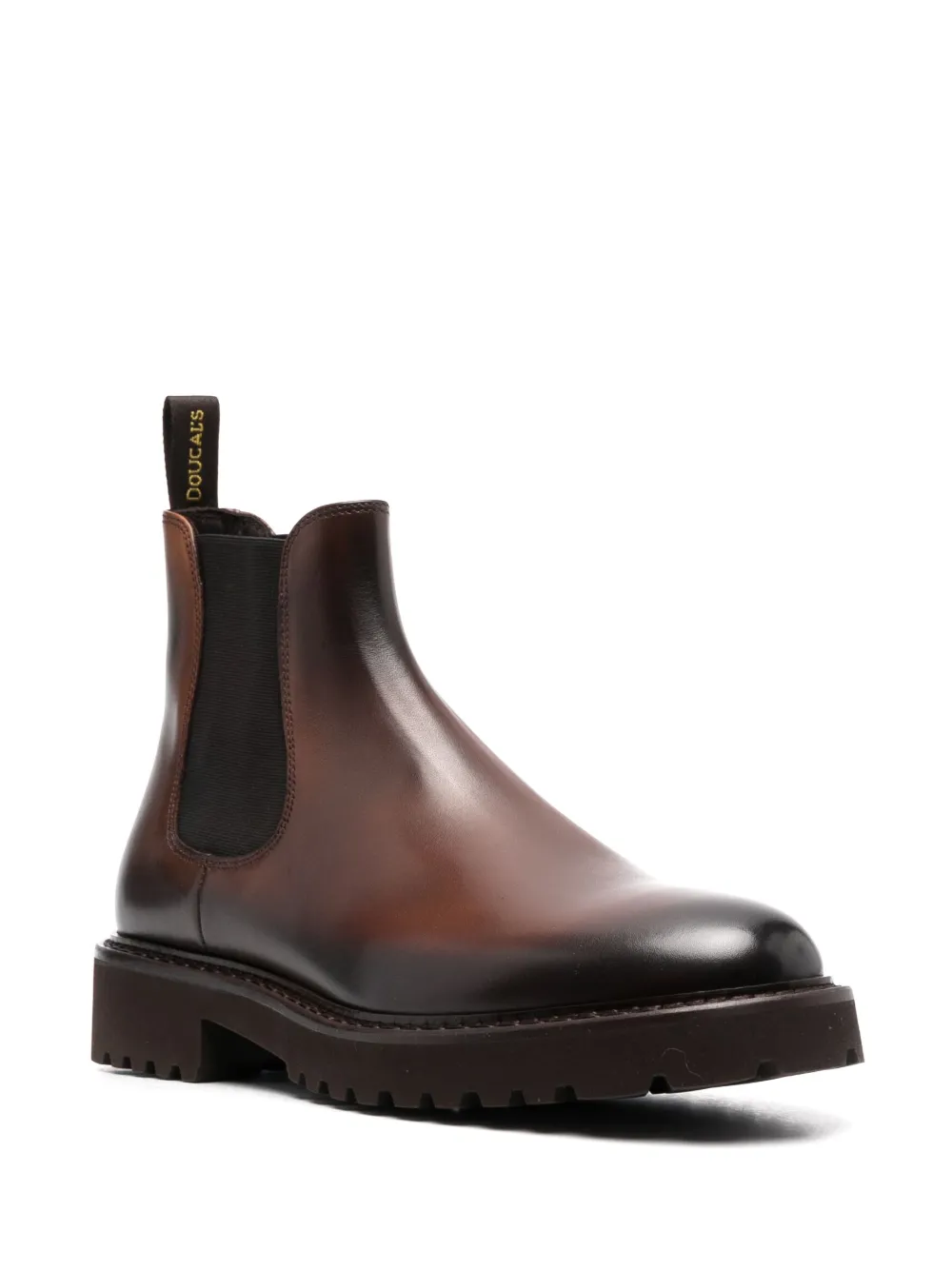 Doucal's almond-toe 40mm leather ankle-boots - Bruin