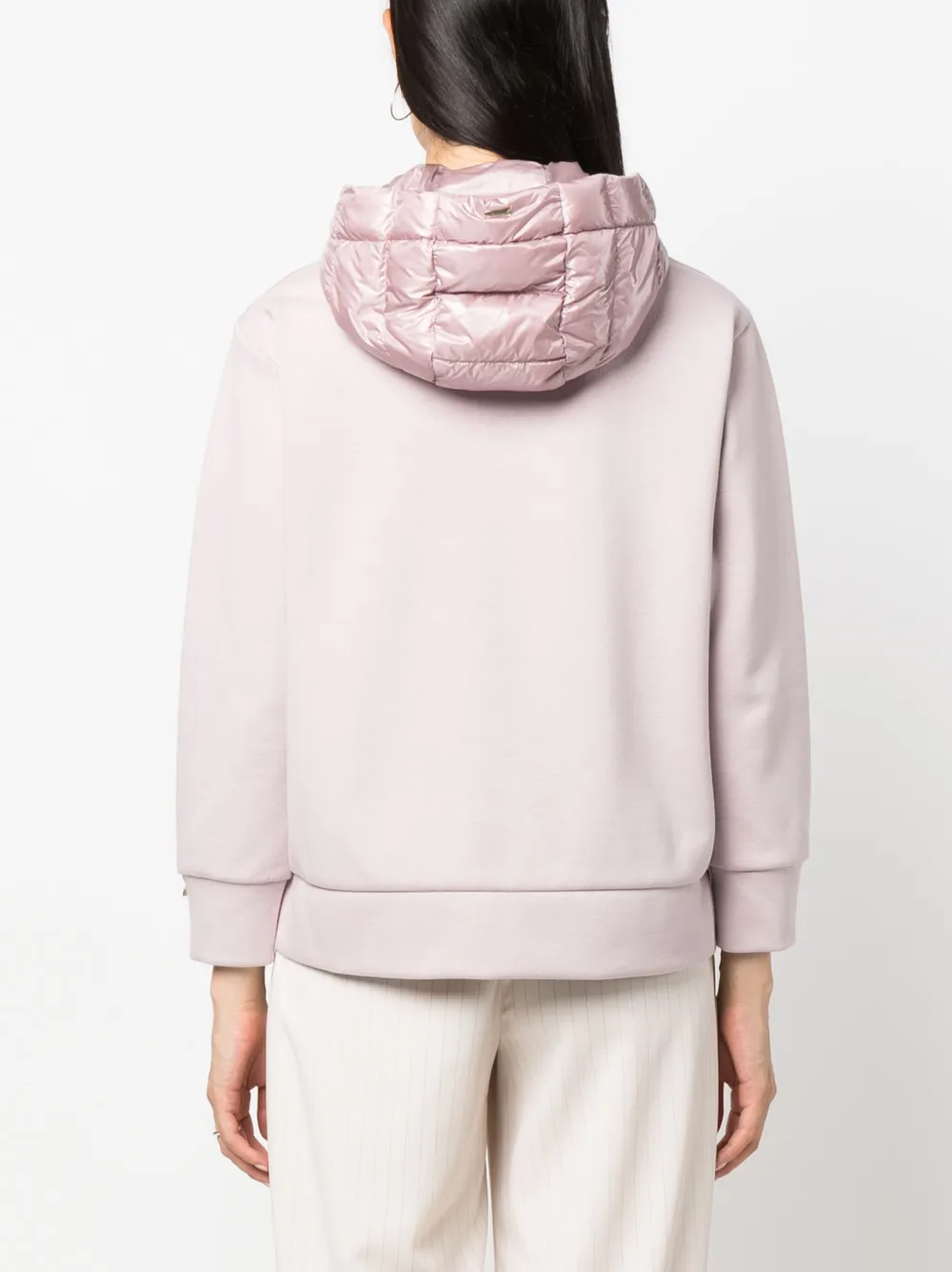 Herno Padded-panels Hooded Jacket In 紫色