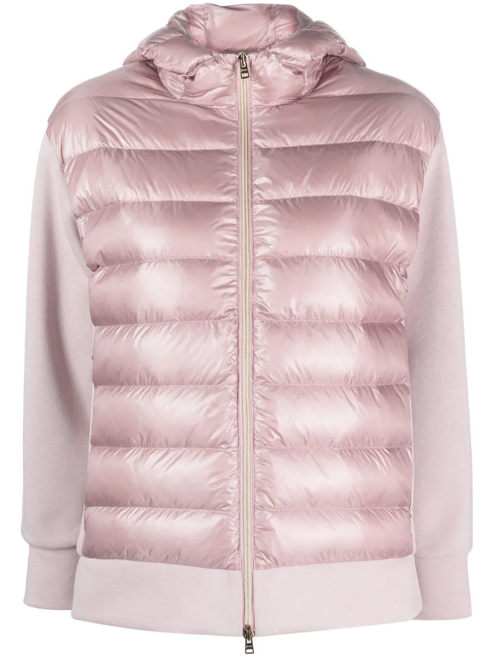 Herno Padded-panels Hooded Jacket In 紫色