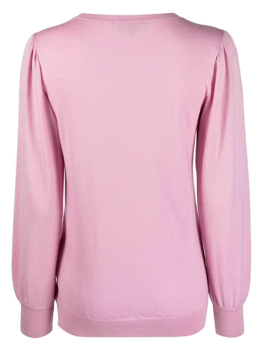 Fay balloon-sleeved virgin-wool jumper - Roze