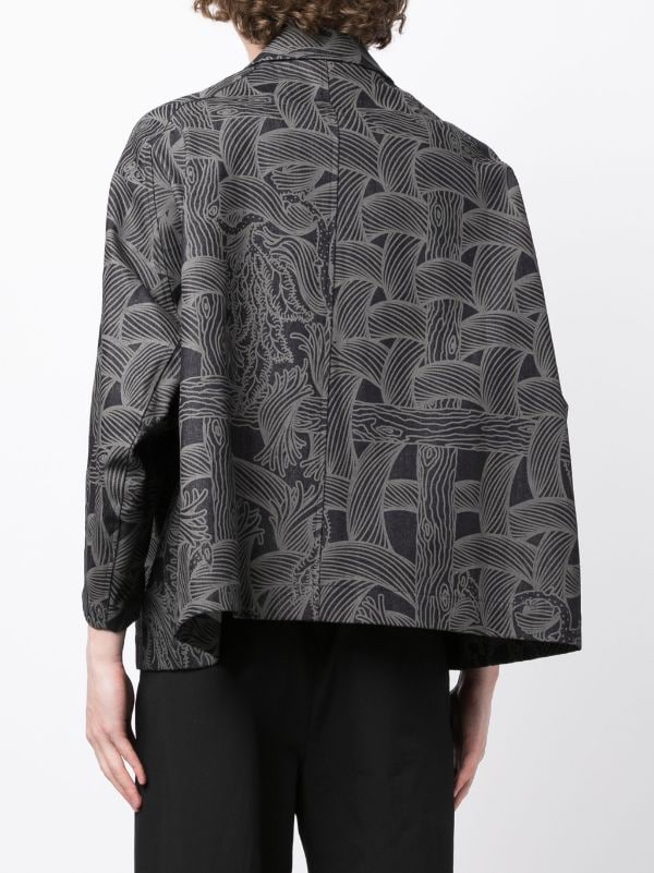 Christopher Nemeth Rope-Print Denim Jacket