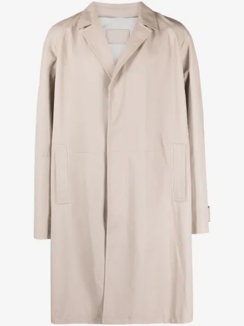 Prada leather trench coat