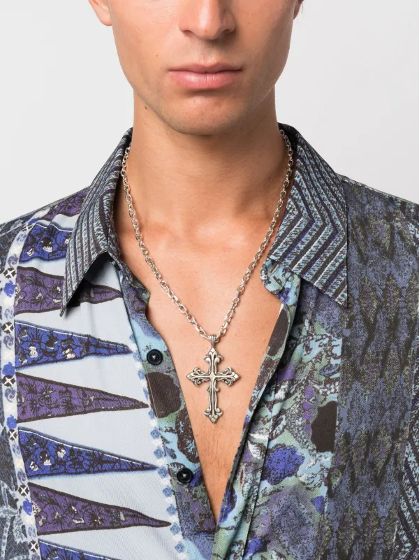 emanuele bicocchi ネックレス シルバー Emanuele Bicocchi クロスペンダント ネックレス | シルバー