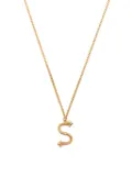 Emanuele Bicocchi S alphabet-pendant necklace - Gold