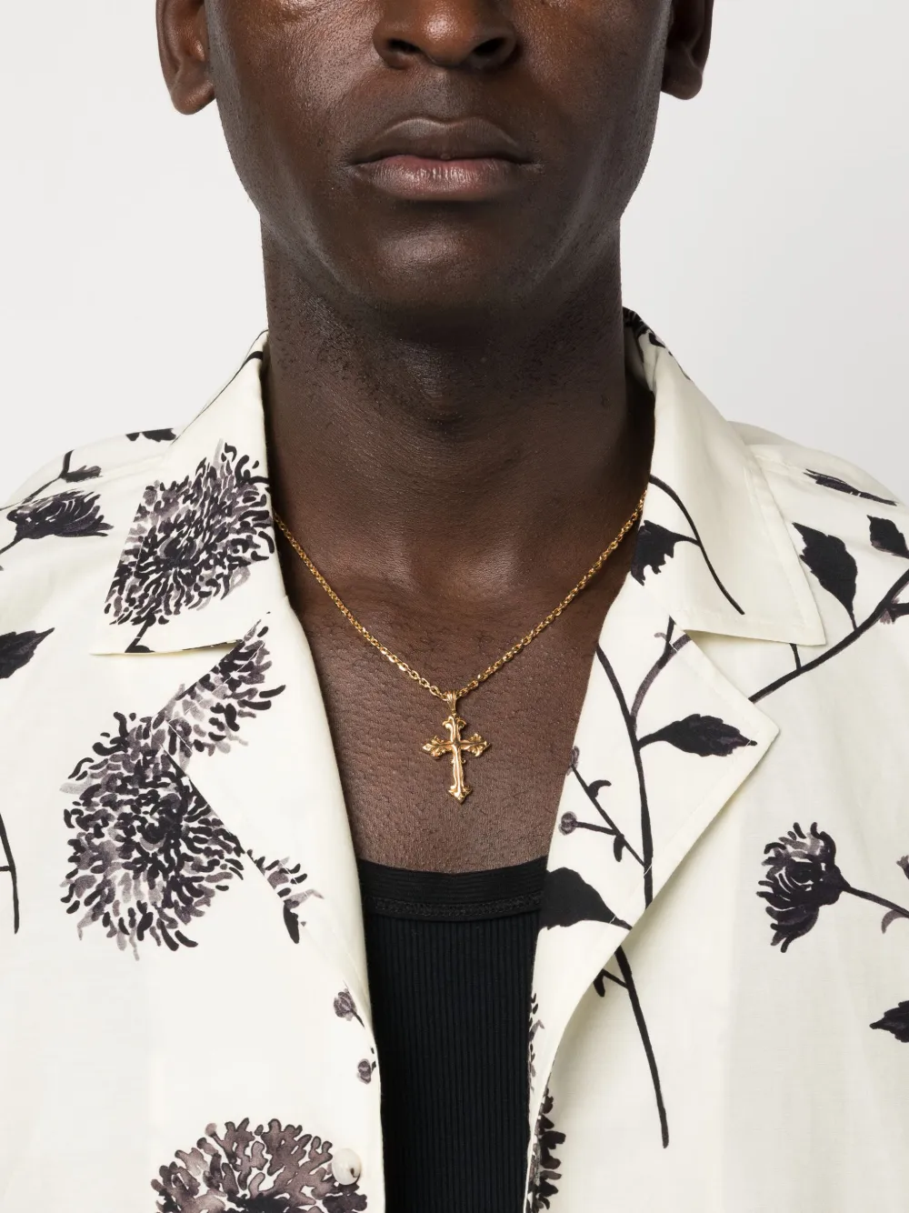Iced Out Cross Pendant Necklace For Men With Chain... - Grandado