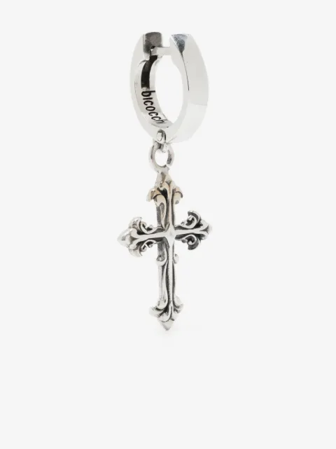 Emanuele Bicocchi cross pendant single earring