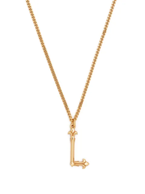 Emanuele Bicocchi collar con dije de letra L