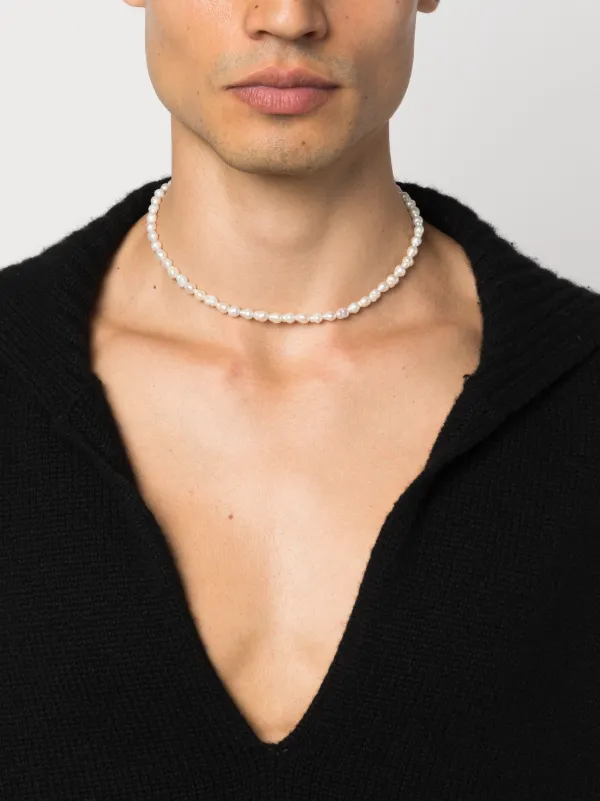 Emanuele Bicocchi パールネックレス　イタリア製　淡水パール Emanuele Bicocchi バロックパール ネックレス | ホワイト