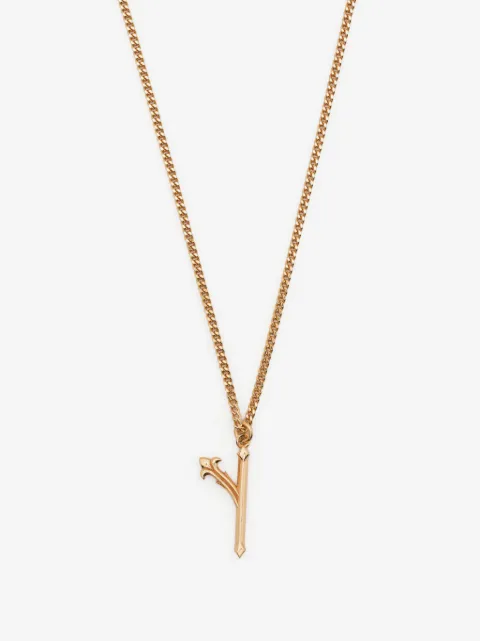 Emanuele Bicocchi Y letter-pendant chain necklace
