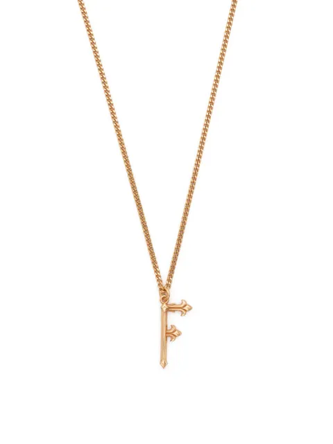Emanuele Bicocchi F letter-pendant chain necklace