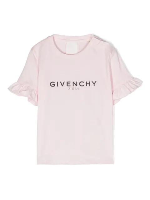 Givenchy Kids logo-print ruffled T-Shirt 