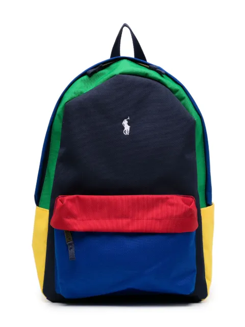 Polo Ralph Lauren Polo Pony colour-block backpack