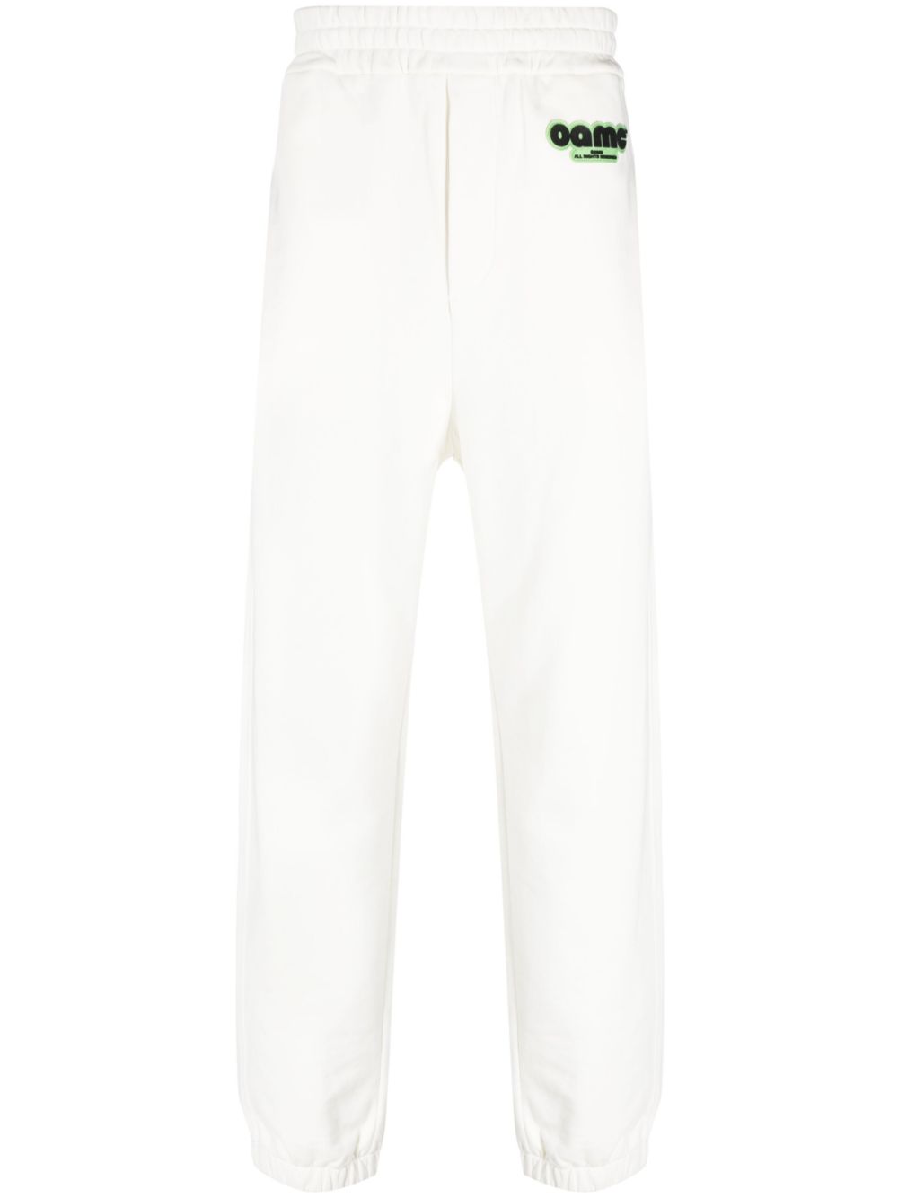 logo-patch jersey track pant