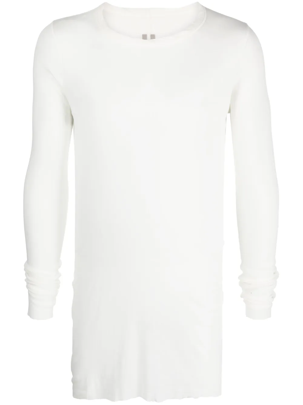 Rick Owens long-sleeve fine-ribbed T-shirt | White | Image 1