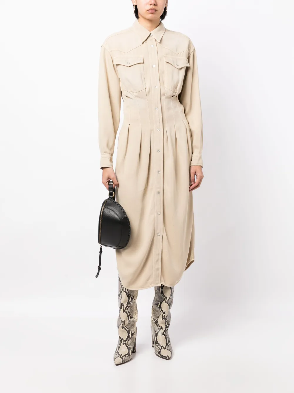 MARANT ÉTOILE Denim jurk - Beige
