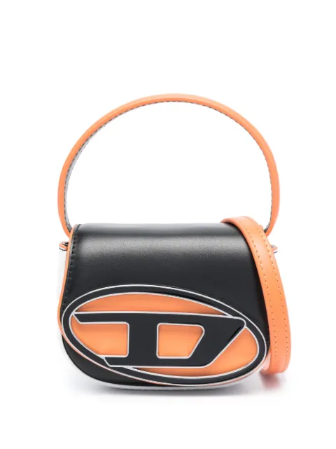 Diesel D-logo leather mini bag