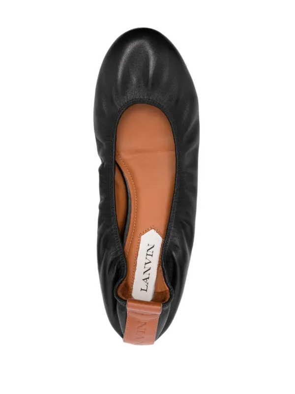 LANVIN/ブラック フラットシューズ 美品】LANVIN ブラック フラットシューズ - メルカリ