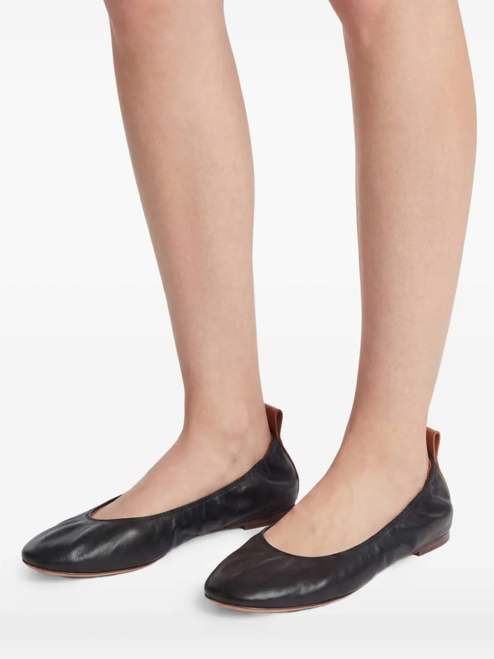  Lanvin Bailarinas Lisas - Negro 