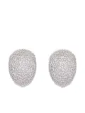 Lanvin crystal-embellished clip-on earrings - Silver