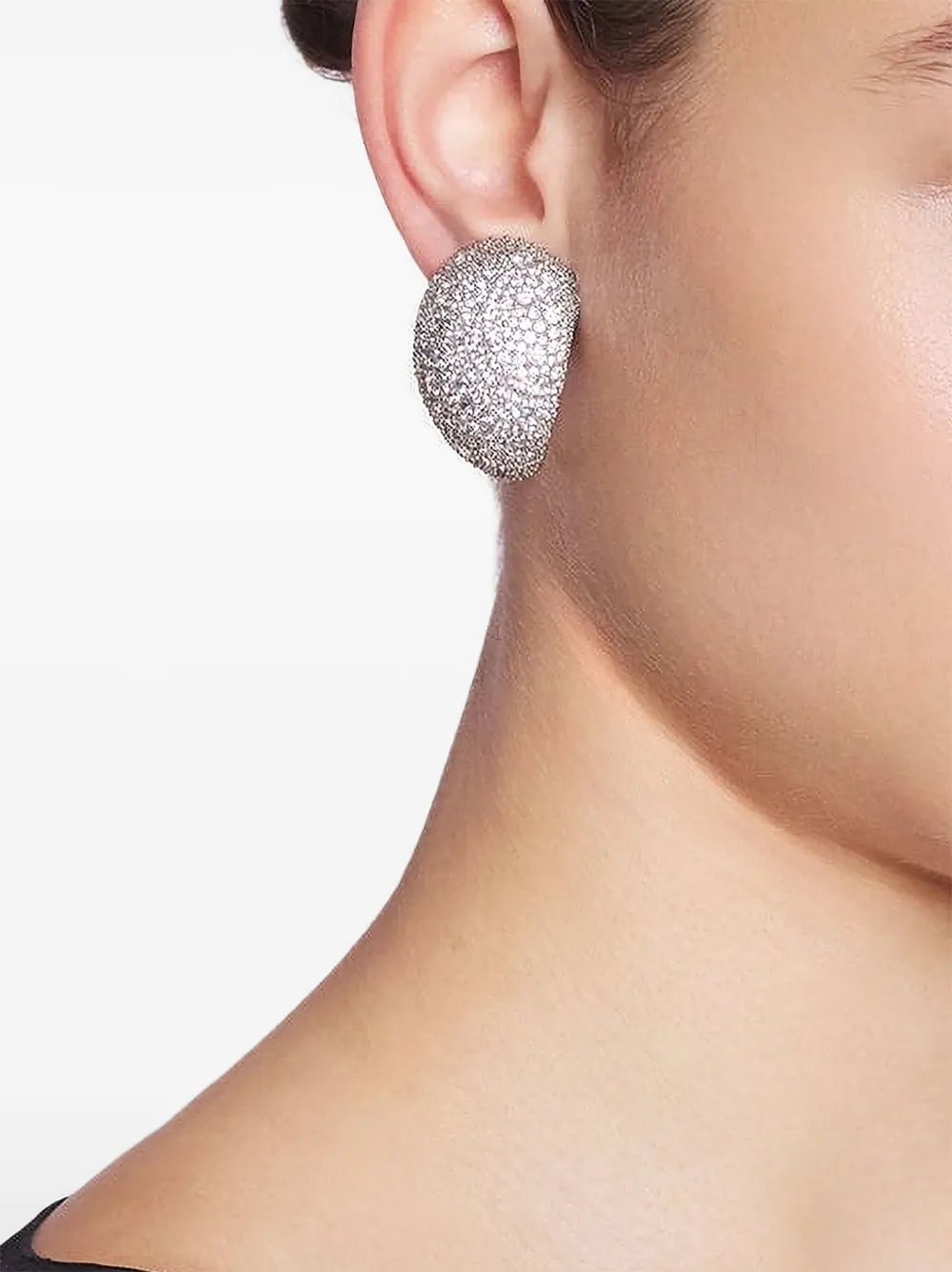 Lanvin crystal-embellished clip-on earrings | Image 2