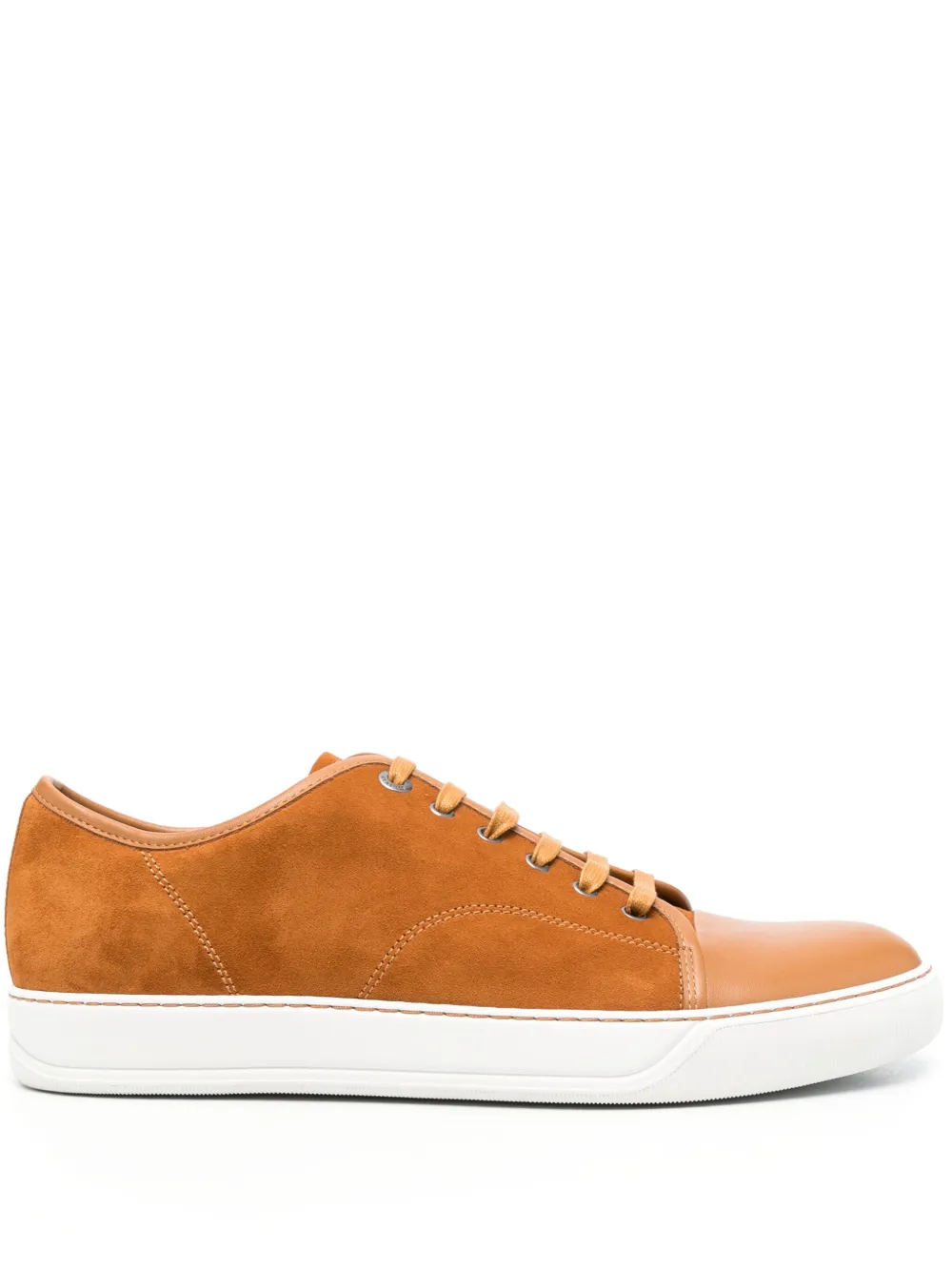 Lanvin DBBI low-top suede sneakers | Brown | Image 1