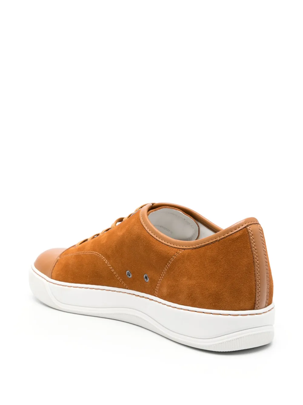 Lanvin DBBI low-top suede sneakers Brown
