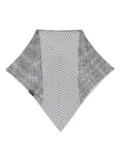 Lanvin crystal-embellished mesh scarf - Black