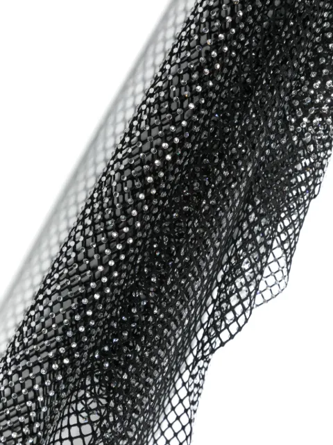 Lanvin crystal-embellished mesh scarf AWSAFS0NMESHP24 - 2